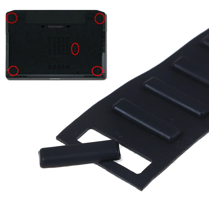 

5 pcs/lot Rubber Feet Foot For Dell Latitude E6420 E6430 E6220 E6330 E6320 Bottom Cover