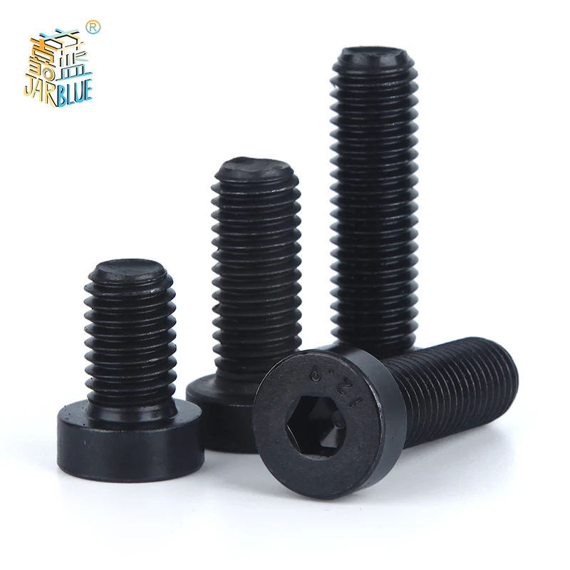 

20pcs M5*8/10/12/16/20 8.8 Grade Alloy Steel DIN7984 Bolt Thin Reduced Cap Cup Allen Hexagon Hex Socket Head Screw