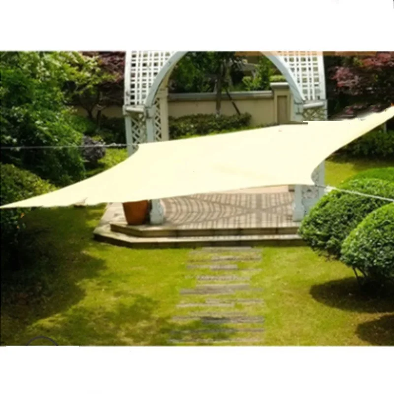 3x3m 90% Sun Shade Rate Canvas Foldable Anti-Aging Sunblock Rain Resistance Rhomboid Anti-OxidizationFamily Yard Pavillion