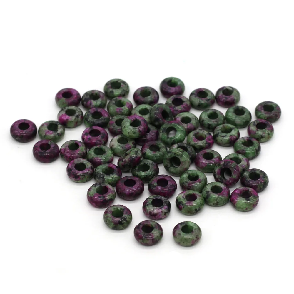 Großhandel 100 Stück Natursteinperlen, großes Loch, Abacus-Form, Agts-Steinperlen für die Herstellung von Schmuck, Halsketten, Loch 4 mm, Größe 5 x 10 mm – Detail 20