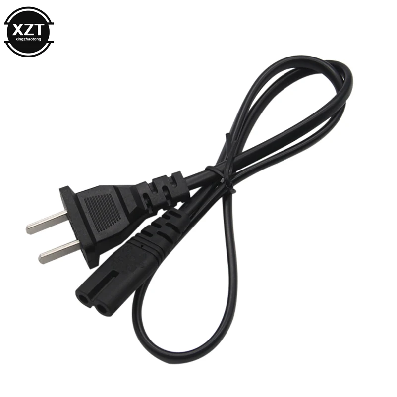 0.6M 2ft-Prong Pin AC EU/US Power Cable High Quality Wire Conductor Power Cord For Desktop Laptop