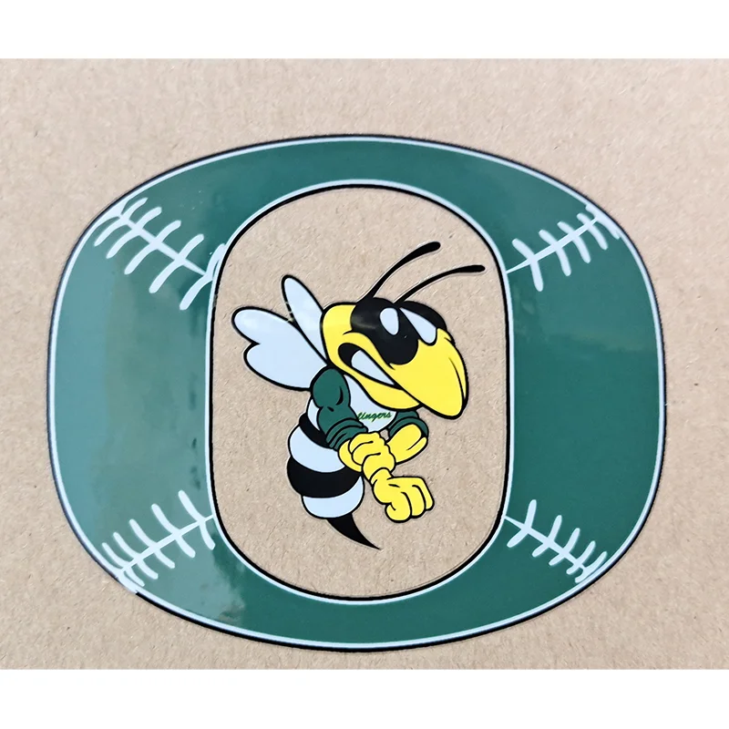 

Green Color Transfer Sticker Label For Resturant Printing Custom