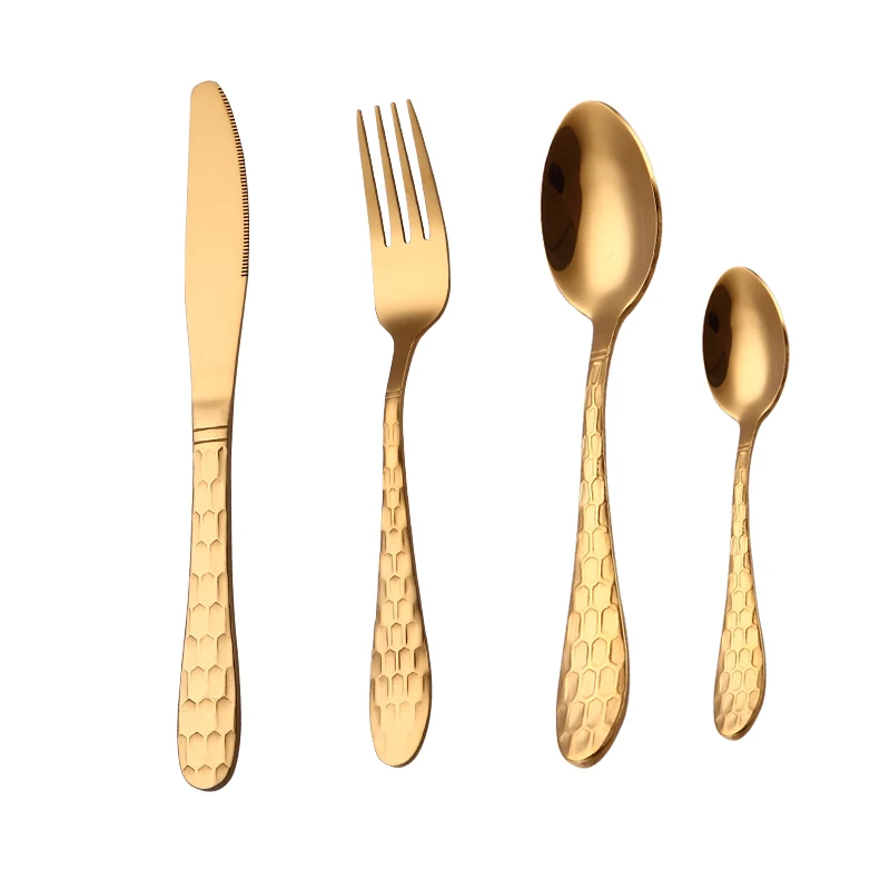 

Spklifey Gold Spoon Cutlery Set Fork Spoon Gold Dinnerware Set Knife Fork Spoon Set Stainless Steel Cutlery Dinnerware Set