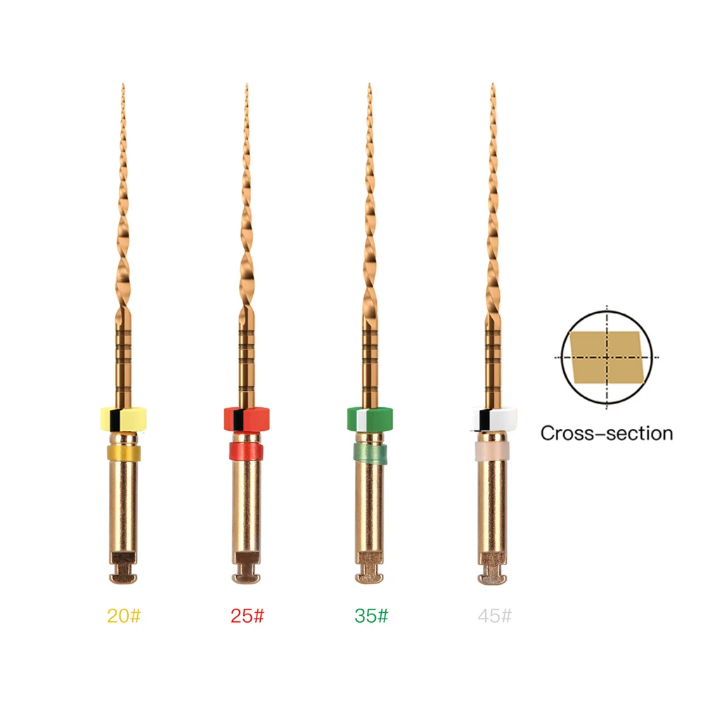 Dental Reciprocating Endodontic Root Canal Niti Primary File Dental Endo Rotary Files Wave OneGold for Root Canal Preparation