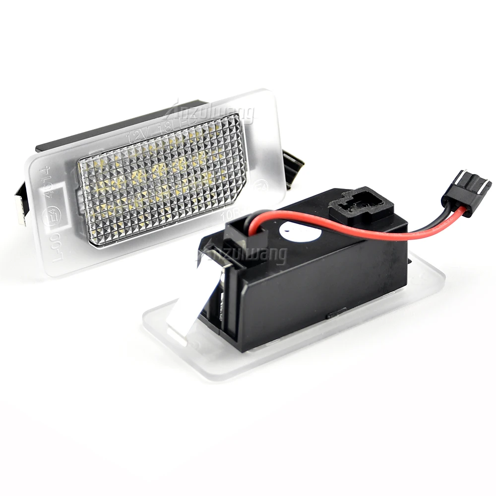 Branco SMD Auto traseiro LED luzes de matrícula, lâmpada para Fiat 500X, 2014, 2015, 2016, 2017, 2018, 2019, 2pcs