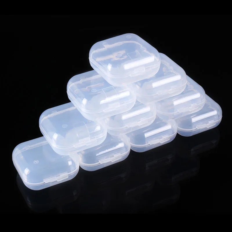 Caja de pastillas transparente, Mini contenedor de almacenamiento portátil, semanal, caja de medicina, caja de plástico, Organizador