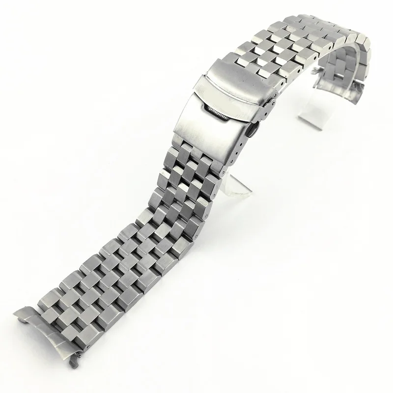 22mm Silver Stainless Steel strap for Seiko Abalone SRP773 SRP775 SRP777 SRPA21 Curved end Bracelet Strap watchbands