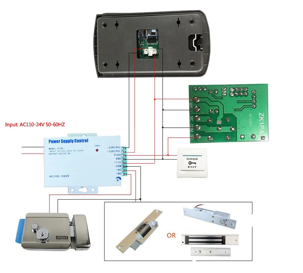 Access control power supply AC 110-220V DC 12V 3A For Video Door Phone Intercom Doorbell Electric Lock Magnetic lock NO/NC Lock