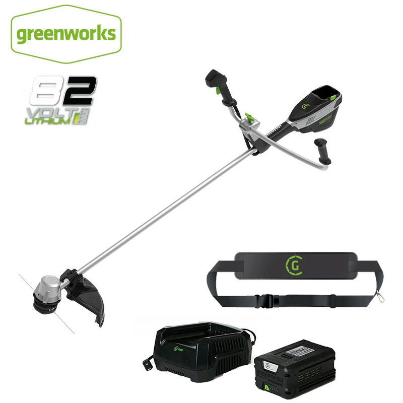 Greenworks Commercial 82V 18นิ้ว Brushless Motor 1600W 7500RPM จักรยาน HandleBrushcutter และ String Trimmer