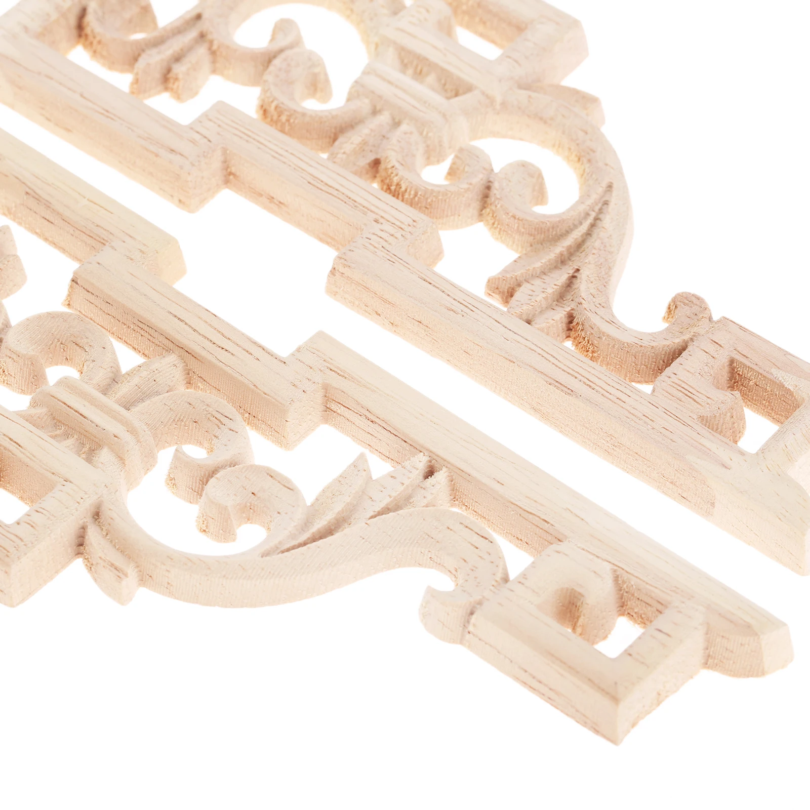 2Pcs 15*10 centimetri di Legno In Stile Euopean Intagliare Della Decalcomania In Legno Intagliato Angolo Applique Telaio Porte di Casa Mobili Arredamento figurine Artigianato