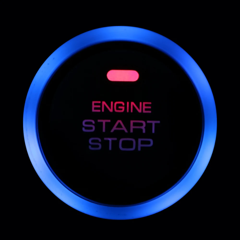 12V Racing Car Engine Start Button Push Starter Switch Entry Ignition LED Backlight Universal Automobile Accessories Electronics