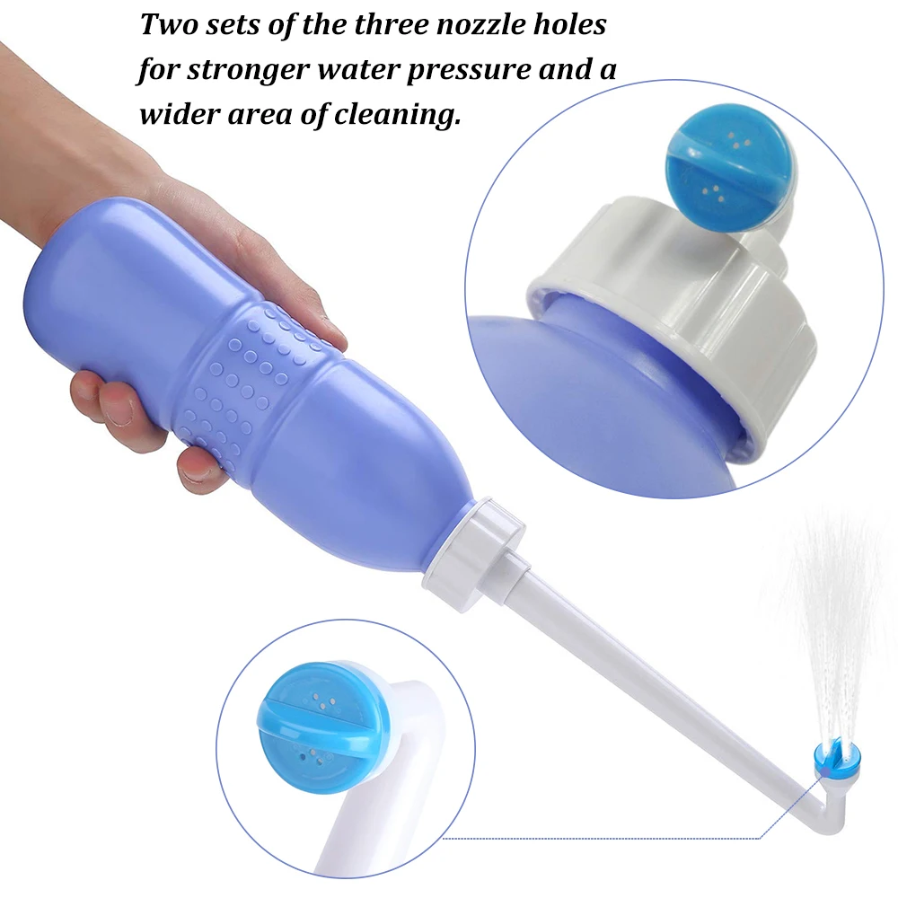 Handheld Washing 650ml Home Sprayer Bidet Portable Long Nozzle Accurate Baby Large Capacity Toilet Travel Personal Cleaner