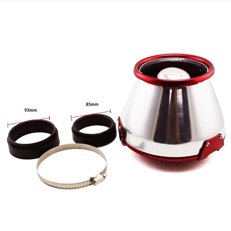 76mm Racing Air Filters High Performance 3 Layers Cone Shape Turbo Filter Cold Air Intake Filter