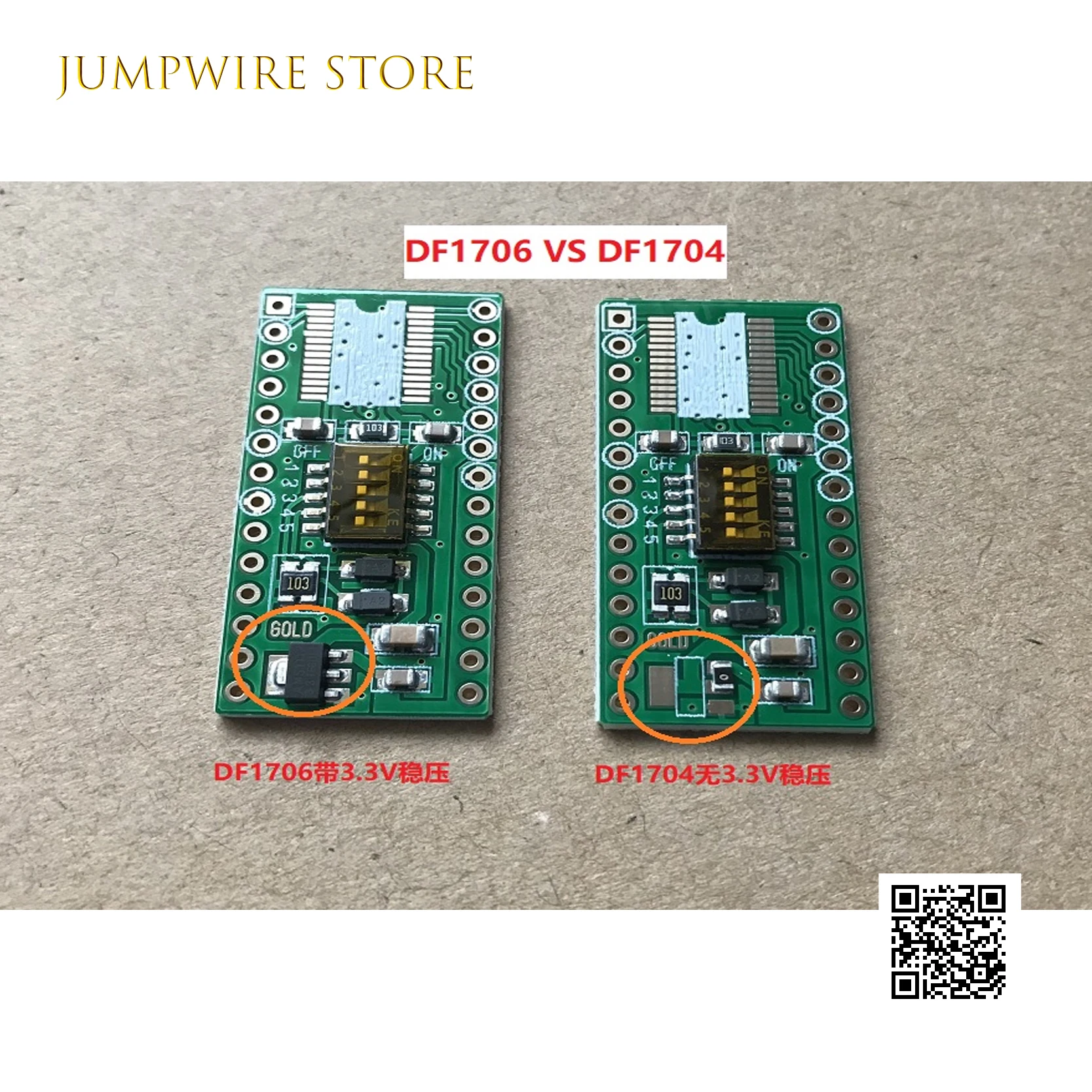 Petite planche en or immergé NOS DF1704 DF1706, Module SM5813AP/T