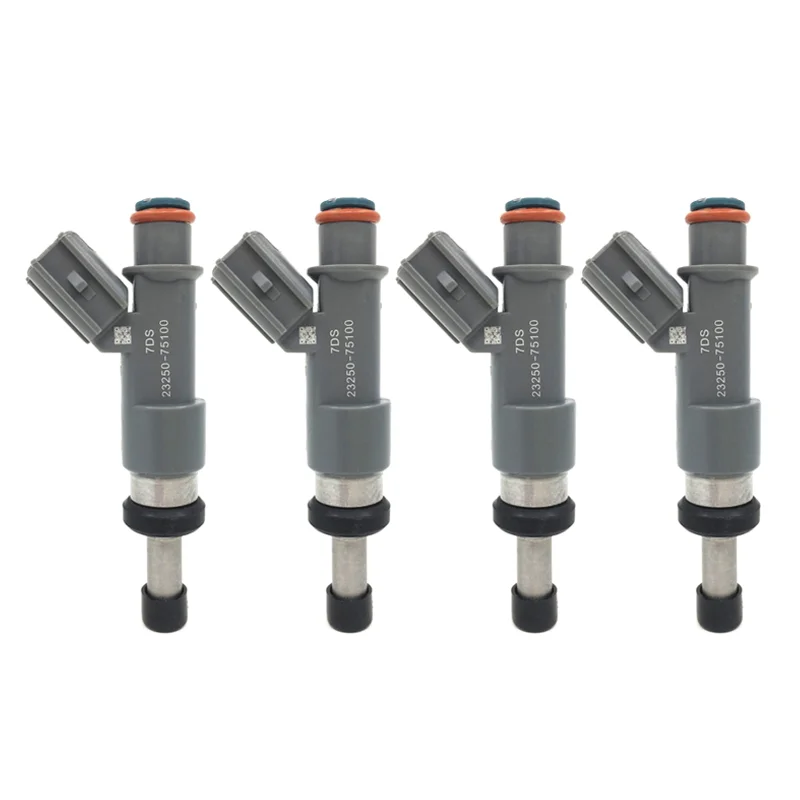 4PCS 23250-75100 Fuel Injector Nozzle For Toyota 10-12 4Runner Tacoma Hilux Prado 1TRFE 2TRFE 23209-75100 23250-79155