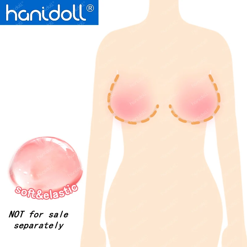 Hanidoll Silicone Sex Dolls Jelly Breast Big Boobs customization for sex doll fee