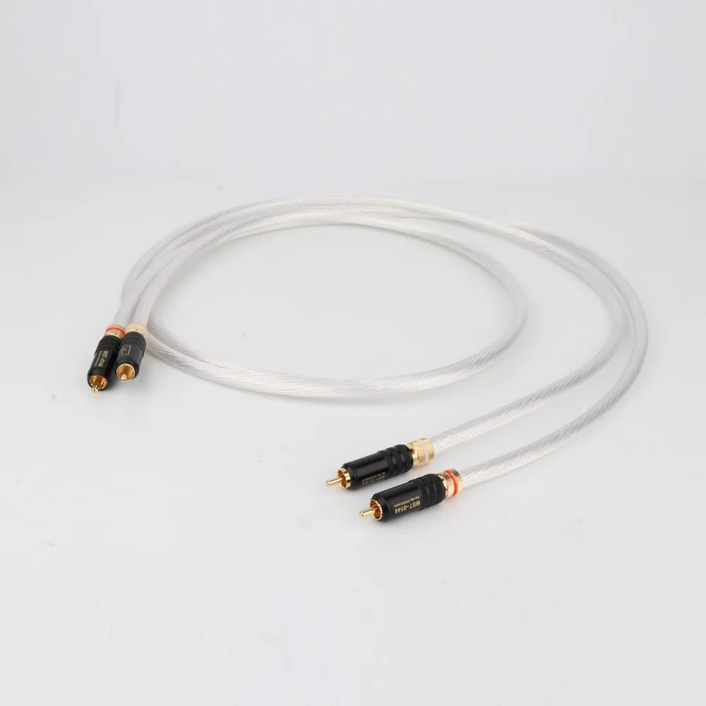 

X420 Preffair HI-End 12cores OCC Silver Plated RCA Cable With High Quality RCA Connector Plug Audiophile Interconnect Cable