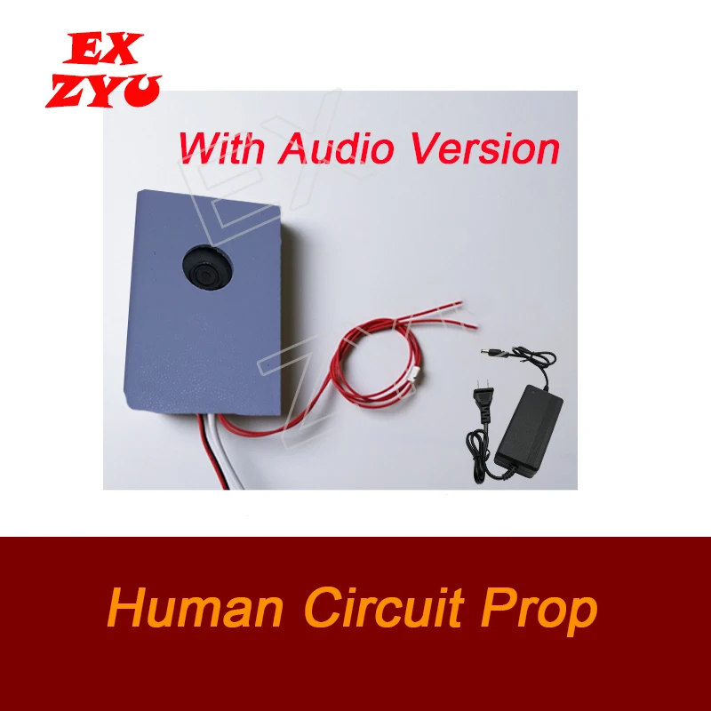 Human Circuit Prop Real Life Escape Room Game Hold Hands to Open 12V Magnet Lock in Chamber Room