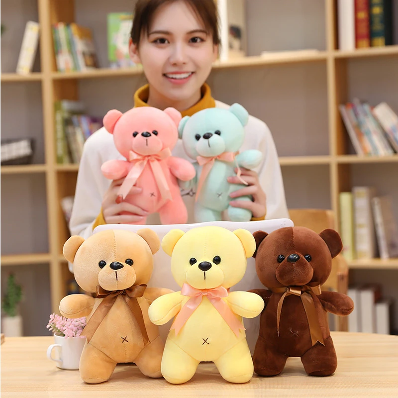 

23/30/38cm Kawaii Cartoon Teddy Bears Plush Toys Stuffed Animals Fluffy Bear Dolls Soft Kids Toys Lovely Girls Birthday Gifts