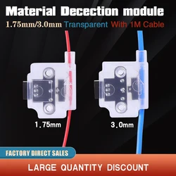 Módulo de detección de rotura de filamento de impresora 3D, 1,75mm, 3,0mm, con Cable de 1M, Sensor de agotado, Detector de Material para Ender 3 CR10