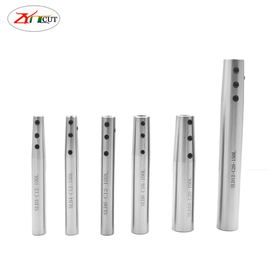 SL12-D3/4/6/8/10/12-100mm High precision Extension rod of side-fixed milling cutter Lengthening rod of small diameter bit