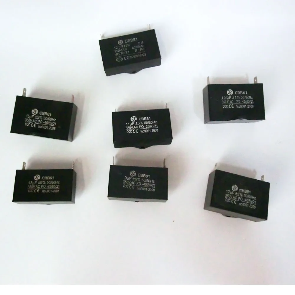 Kiger CBB61 fan capacitor start capacitor ,9uf,10,uf ,11,uf,13uf,15uf,17uf,350V,50/60Hzsingle insert