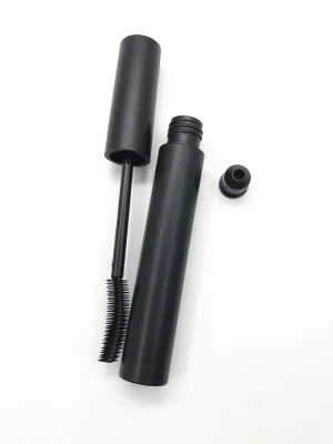 4ML Empty Black Mascara Tube DIY Eyelash Cream Vial Fashionable With Silver Black Lid Refillable container