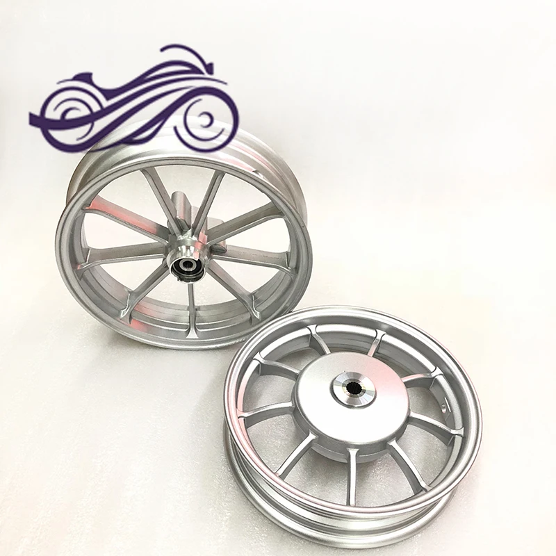 Motorcycle modified disc brake wheel For Yamaha Jog50 3KJ 3YJ ZR Jog Z / R 10 inch aluminum alloy front wheel