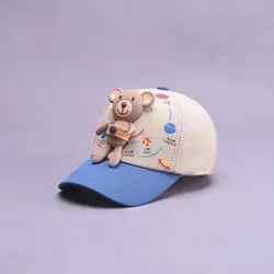 LDSLYJR w nowym stylu Cartoon niedźwiedź bawełna Casquette czapka z daszkiem regulowana bejsbolówka czapki dla dziecka chłopiec i dziewczynka 68