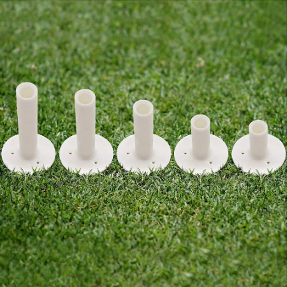 5Pcs Plastic Golf Tees Sports Ball Tees Holder Durable Golf Mat Training Practice Accessories 8 Sizes