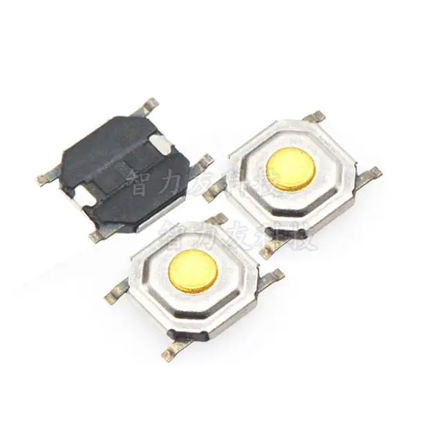 100pcs Tactile Push Button Switch Momentary Tact 4x4x1.5mm 4pin SMD Surface Mount mini switch