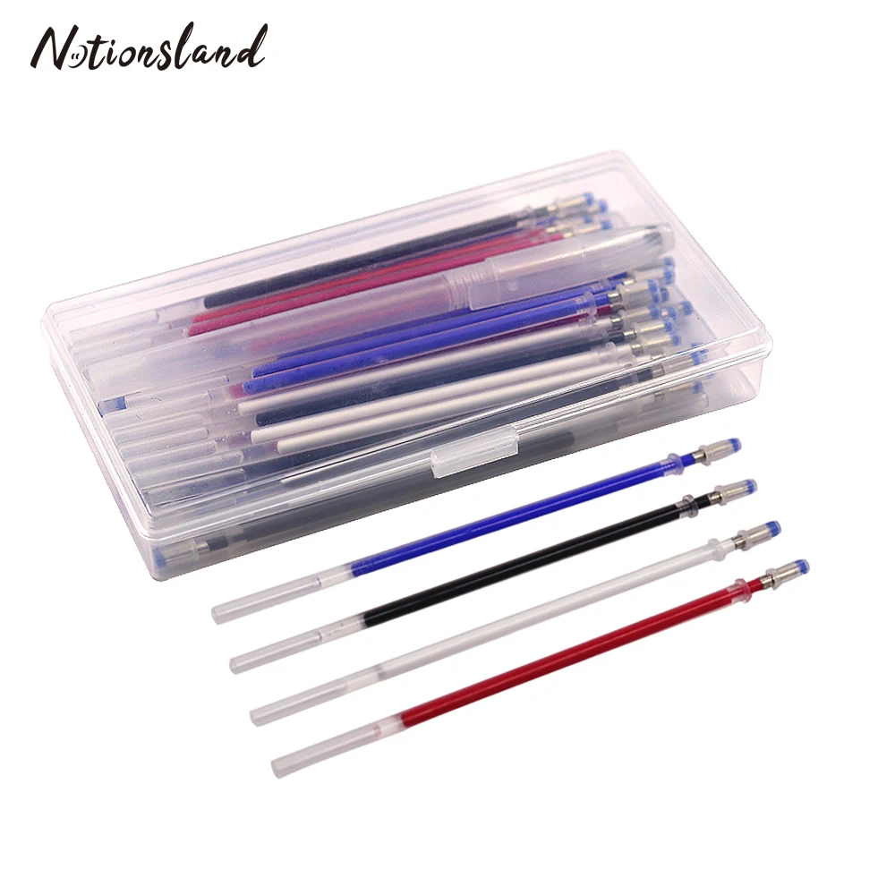 

Heat Erase Pens with 40 Heat Erasable Fabric Refills Marking for Sewing Quilting and Dressmaking Leather Marker Pen Sewing Tool