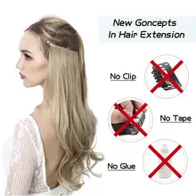 Synthetic No Clip Wave Hair Extensions #3