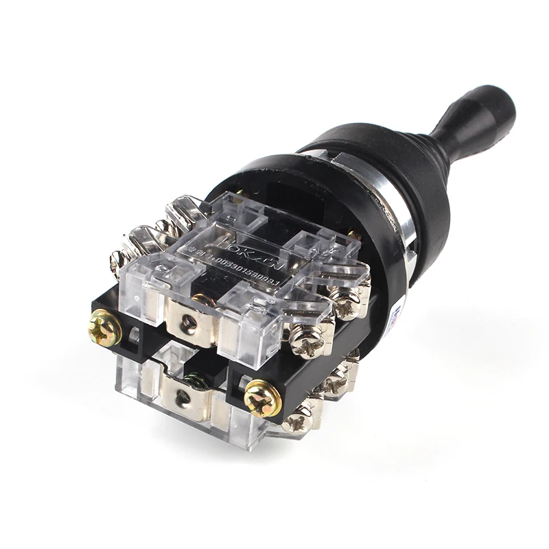 Spring Return Joystick Switch for Crane and Forklift, Momentary Latching, 4Position, HKA1-41Z04, Crosss Joystick Switches