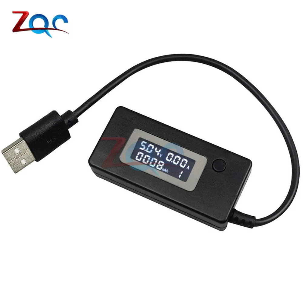 LCD USB Tester Voltmeter Ammeter Mobile Power Bank Charger Voltage Current Capacity Tester Meter DC 3 -15V 50 -3500mA