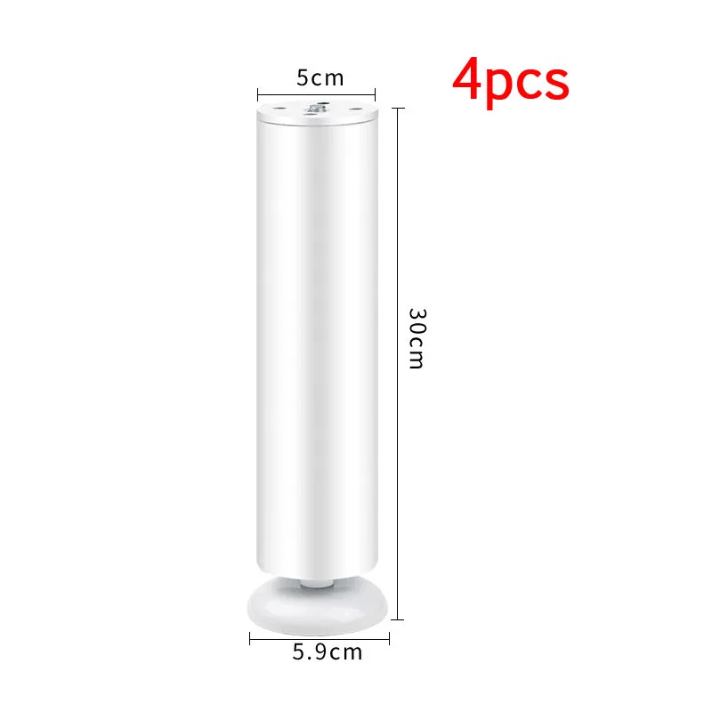 4PCS Metal Height-Adjustable Cabinet Feet Telescopic Sofa  Rv Loft Table Legs Stand Rubber Foot For TV  Furniture Extender