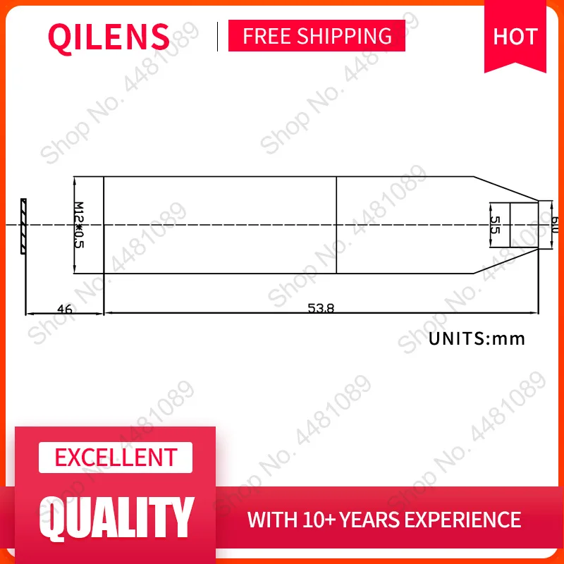 QILENS 3Megapixel HD 45mm Bord Objektiv für CCTV Sicherheit IP Kamera Blende F 6,3 M12 * 0,5 Montieren lange Betrachtung Abstand