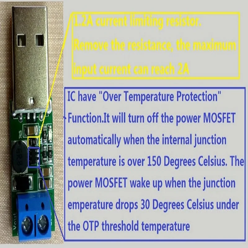 2 Pcs 5W USB 5V To 12V DC DC Converter Step Up Boost Module For LED Moter Wireless Controller Solar Charger