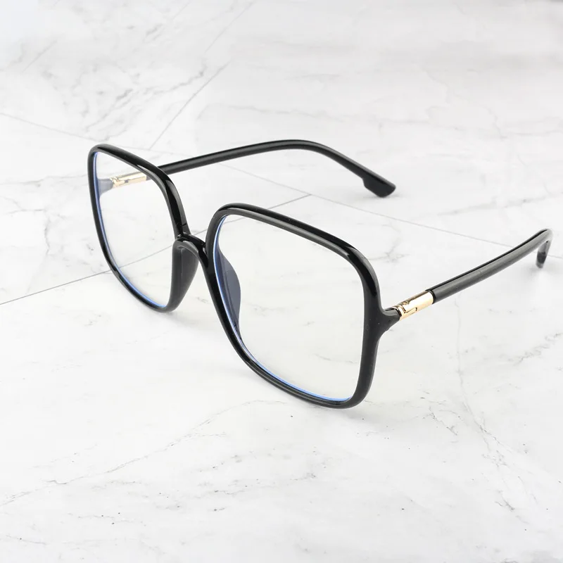 The New Glasses Are Thin Round Face Anti-blue Glasses Big Frame Eyes Female Net Celebrity Ins Anti-radiation Plane Mirror