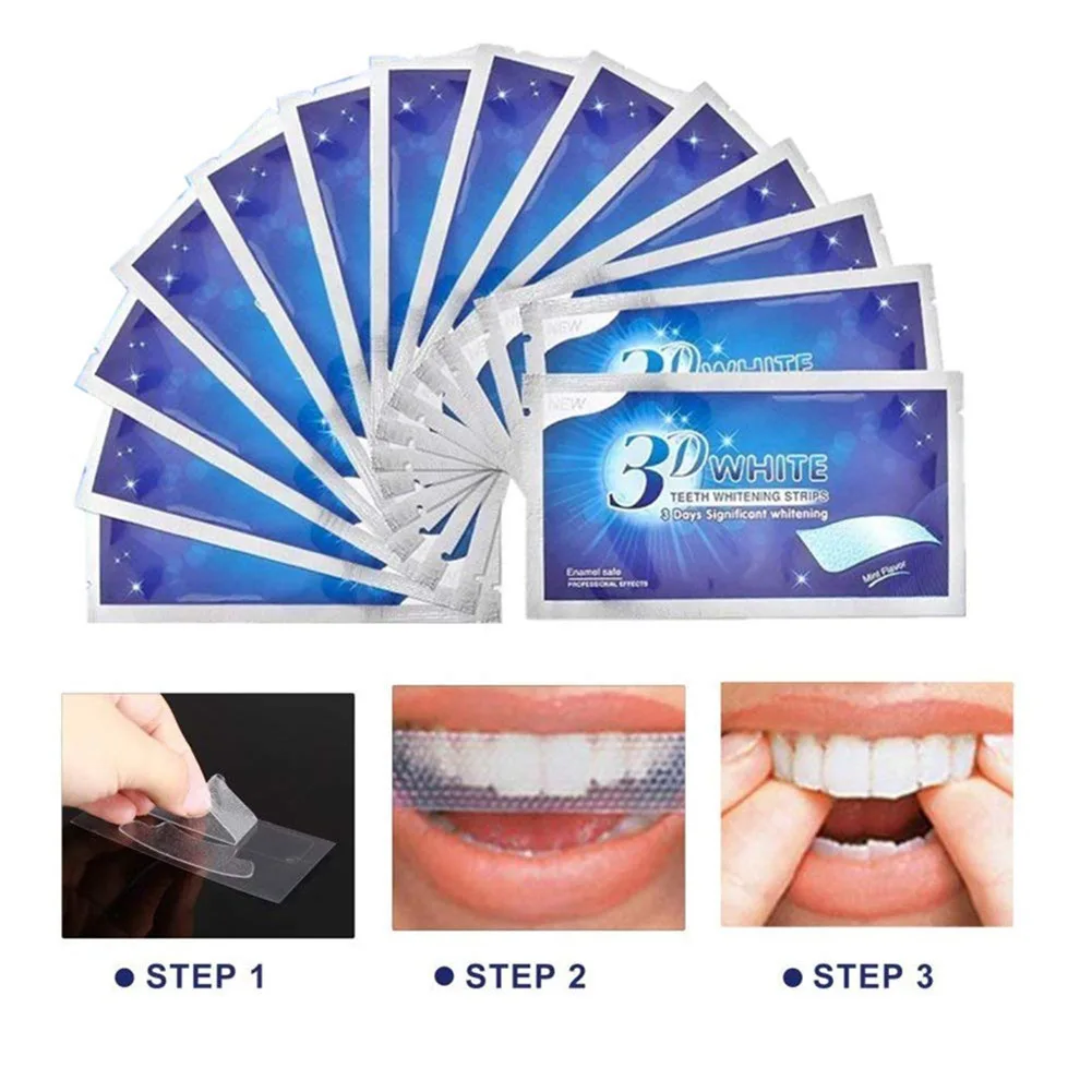 Fresh Certificated Standard Advanced Teeth Whitening Strips Stain Removal for Oral Hygiene Clean Elastic Dental Bleaching Strip