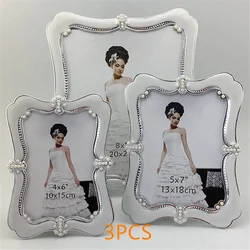 High-end European Photo Frame Wedding Desktop Photo Frame Living Room Home Furnishing Decoration Resin Photo Frame Holiday Gift