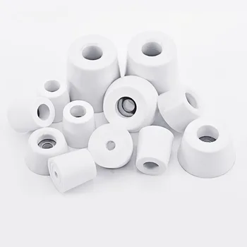 Protector de suelo para silla, patas de goma antideslizantes para muebles, cubierta para patas de mesa, almohadillas inferiores para muebles, 4 piezas, color blanco