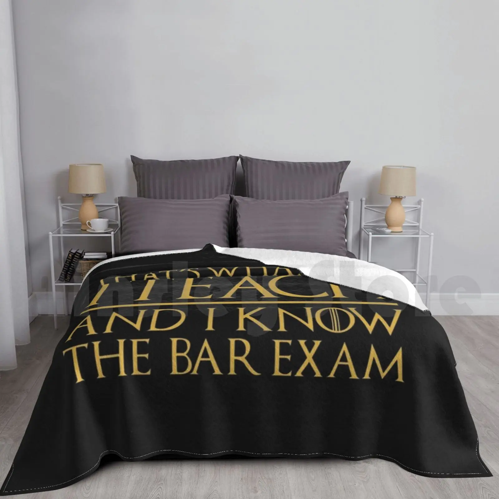 Couverture d'examen de bar pour canapé-lit, voyage, enseignant de l'école de droit, avocat