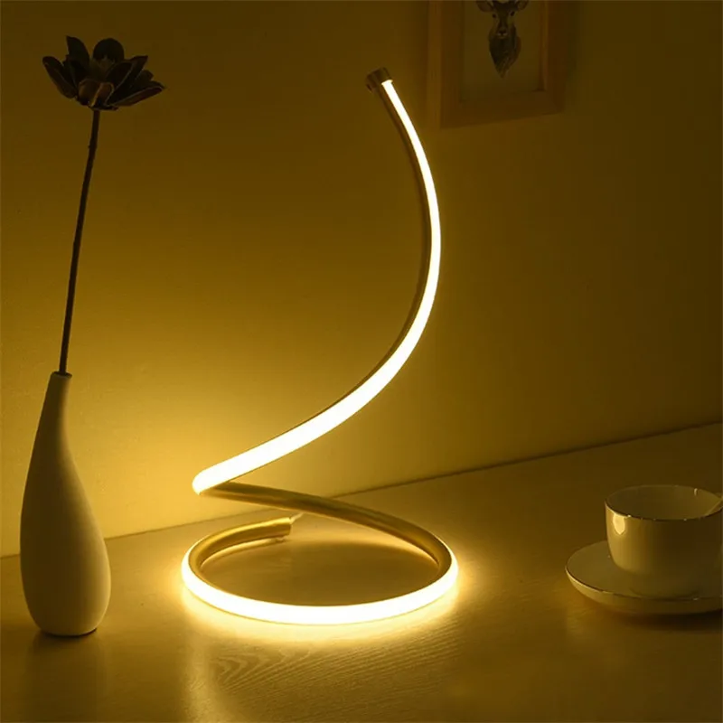 

90-260V LED Table Lamp Desk Night Lights Lighting Modern Nordic Style Bedside Acryl Reading Light Bedroom Study Office Lamps