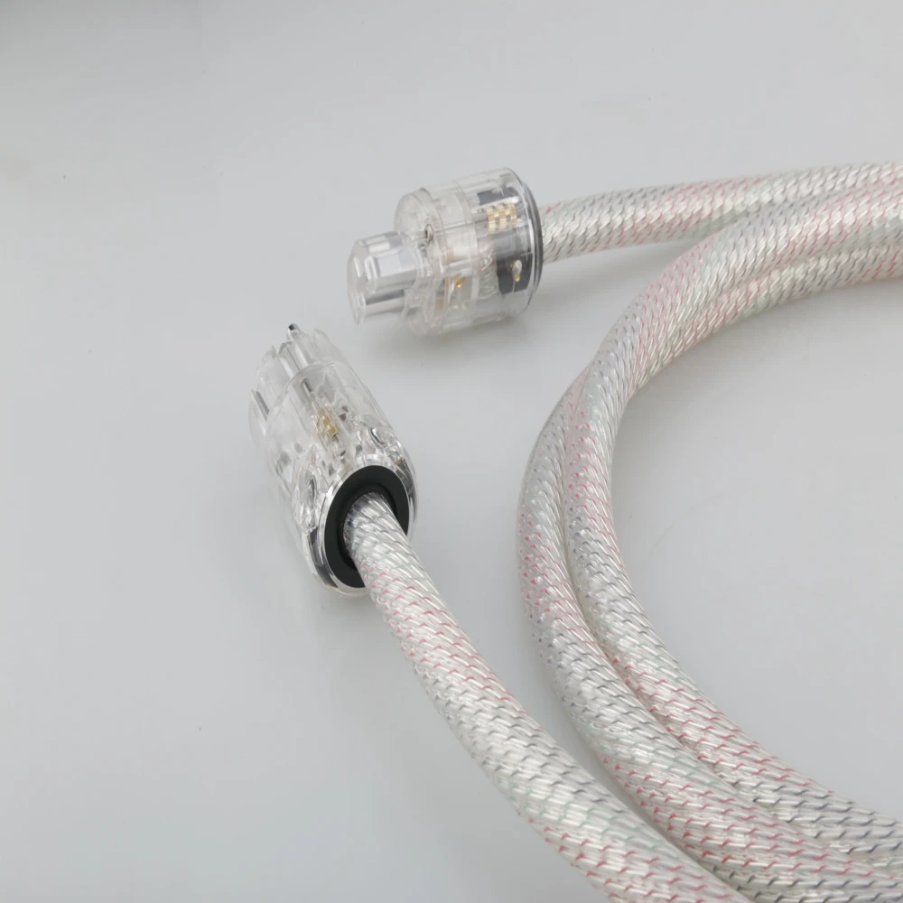 Valhalla power line HIFI POWER CABLE 7N OFC Power Cord with EU Plug Amplifier CD, Decoder, Power Wire