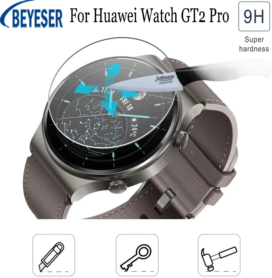 

2pcs HD/Tempered Clear Protective Film For Huawei Watch GT2 Pro SmartWatch Full Screen Protector Cover Fit For Huawei GT2Pro