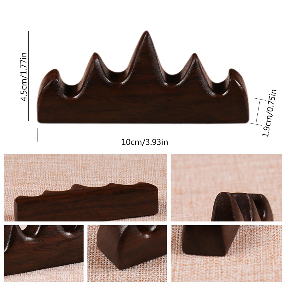 Umitive 1 Pcs Wooden Writing Brush Holder Chinese Calligraphy Pen Holders Office Home Painting Supplies