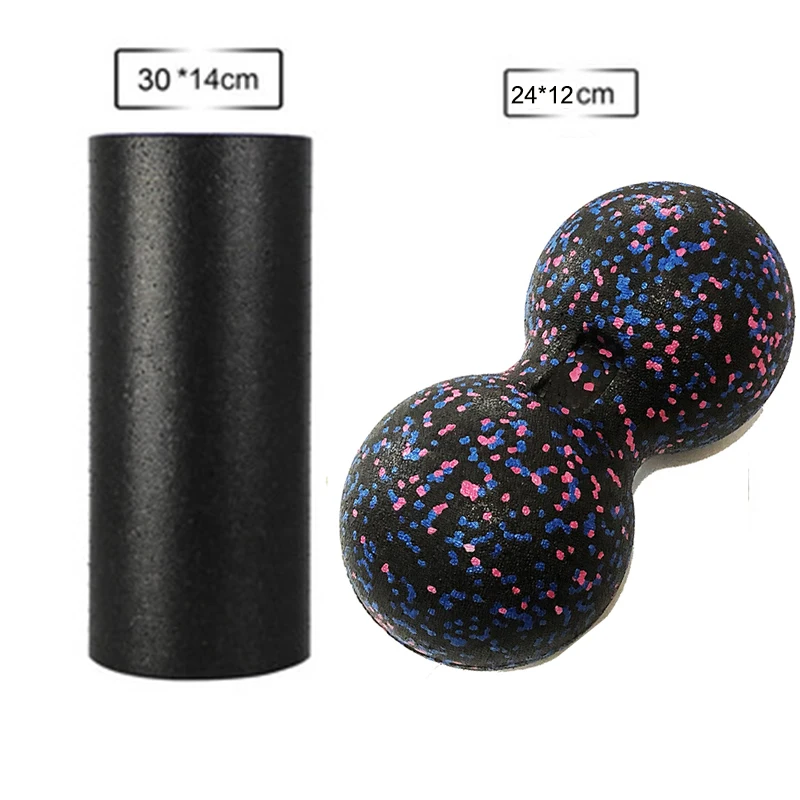 Fitness Yoga Roller EPP Foam Roller e massaggio Set di palline di arachidi per terapia fisica ed esercizio fisico, mal di schiena, tessuti profondi