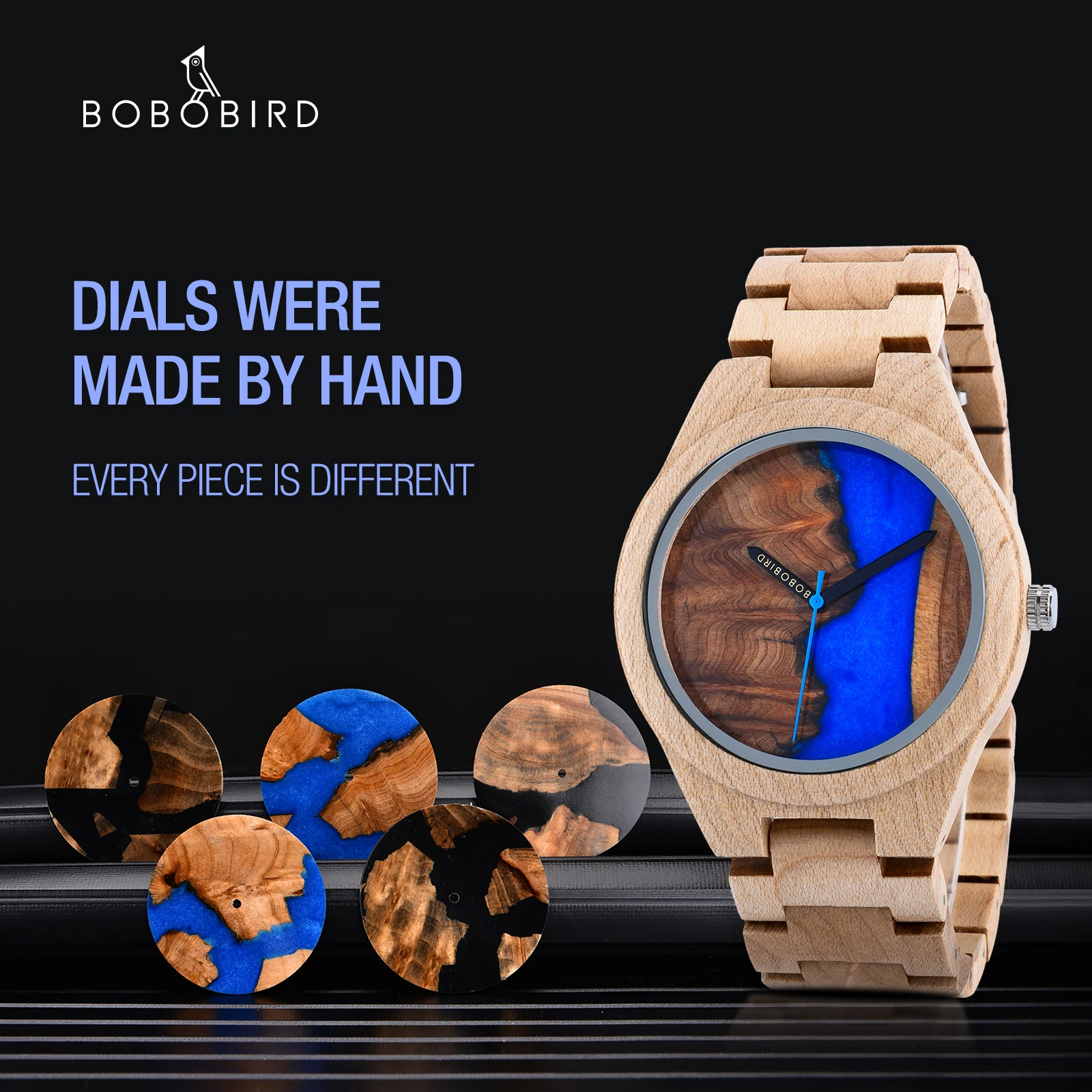 BOBO BIRD Japan Movement Wood Resin Watches Men bayan kol saati Quartz Men\'s Watches in Wooden Gifts Box Dropshipping Customize