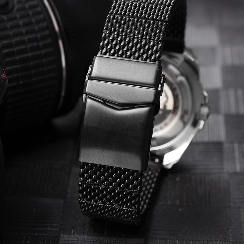 The thickened refined steel watchband for Breitling Seiko No.5 CITIZEN sky Eagle IWC Watch Chain 22mm men\'s watch strap